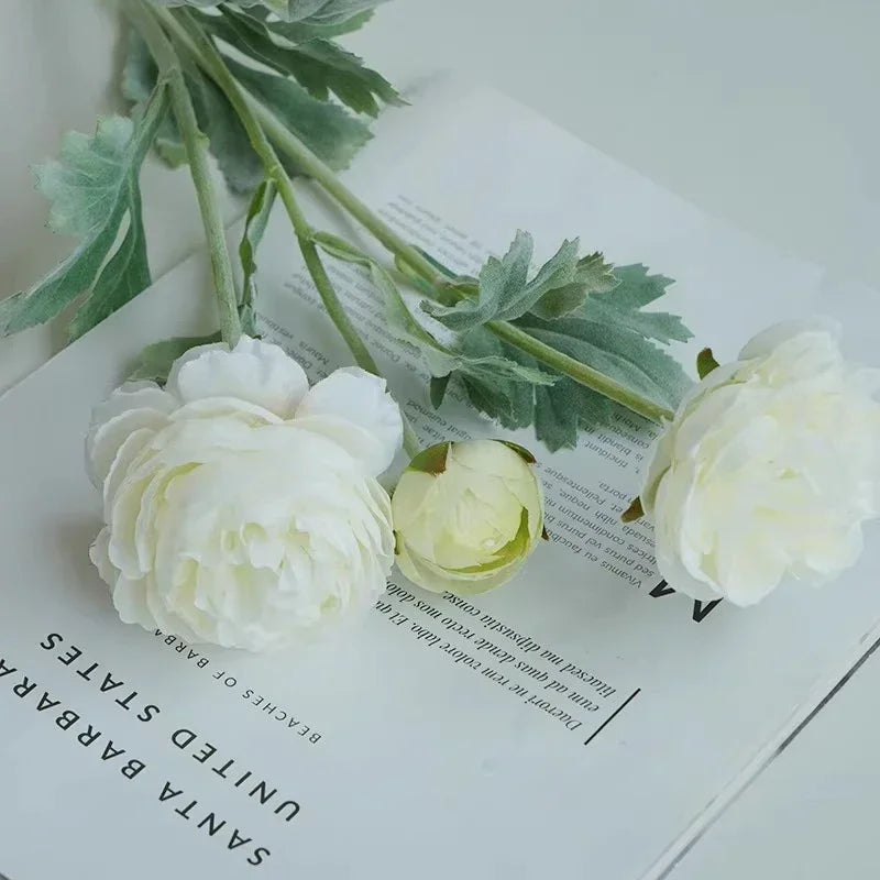 Elegant Silk Peony Bouquet Decor