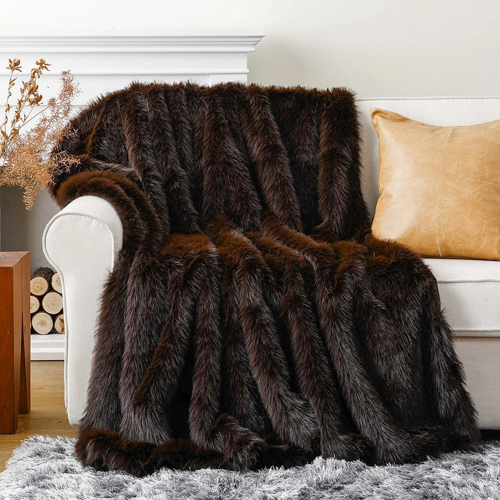 Luxury Faux Fur Throw Blanket