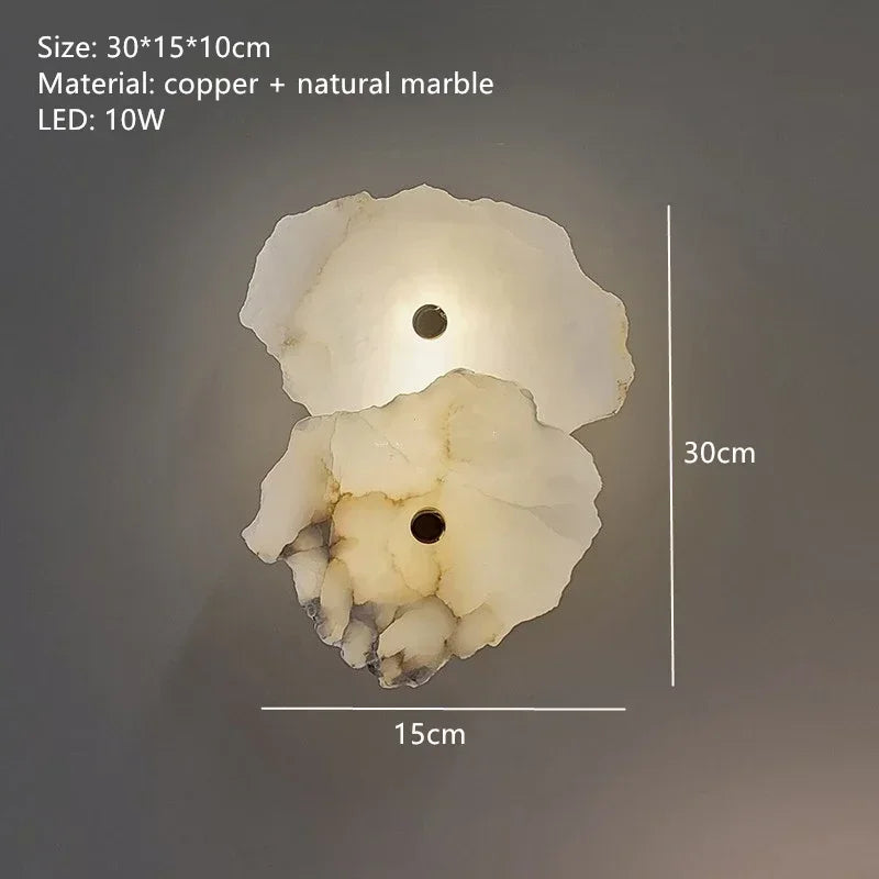 Natural Marble LED Chandelier