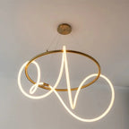 Modern Minimalist Hose Chandelier