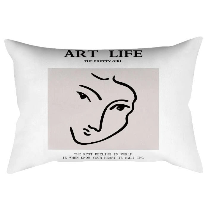 Stylish Nordic Printed Lumbar Cover