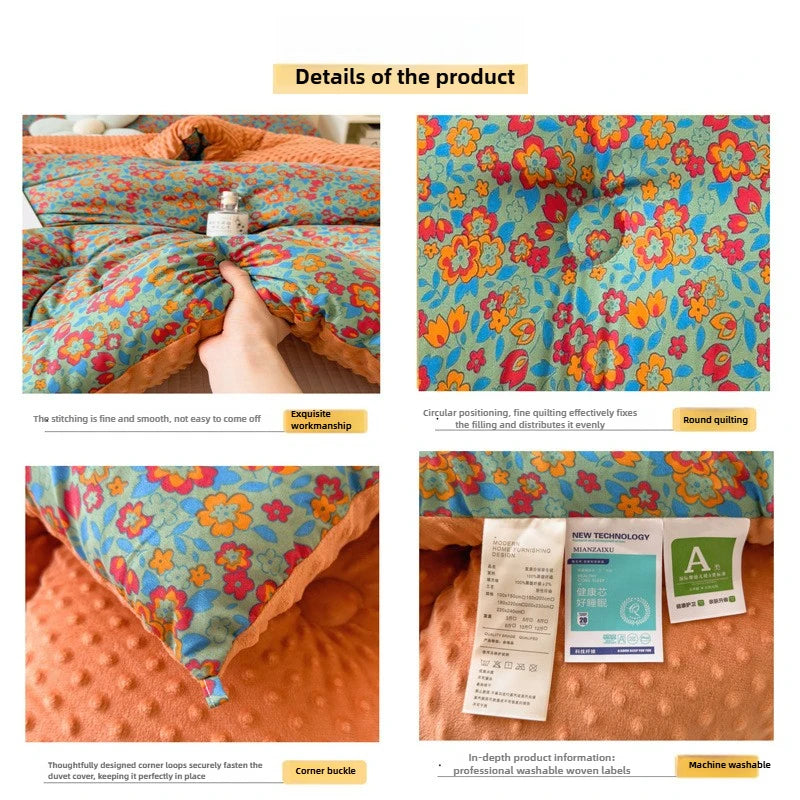 Floral Winter Quilt Comforter