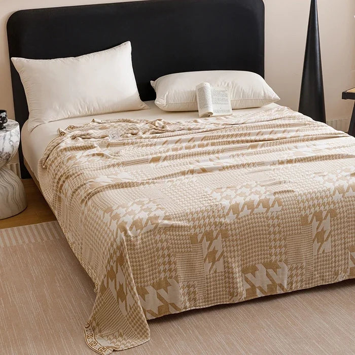 Bamboo Fiber Jacquard Cooling Blanket