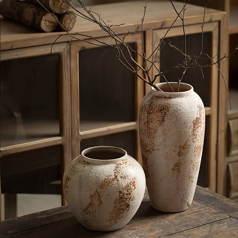 Elegant Spotted Retro Ceramic Planter