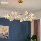 Romantic Starry Glass Pendant Chandelier