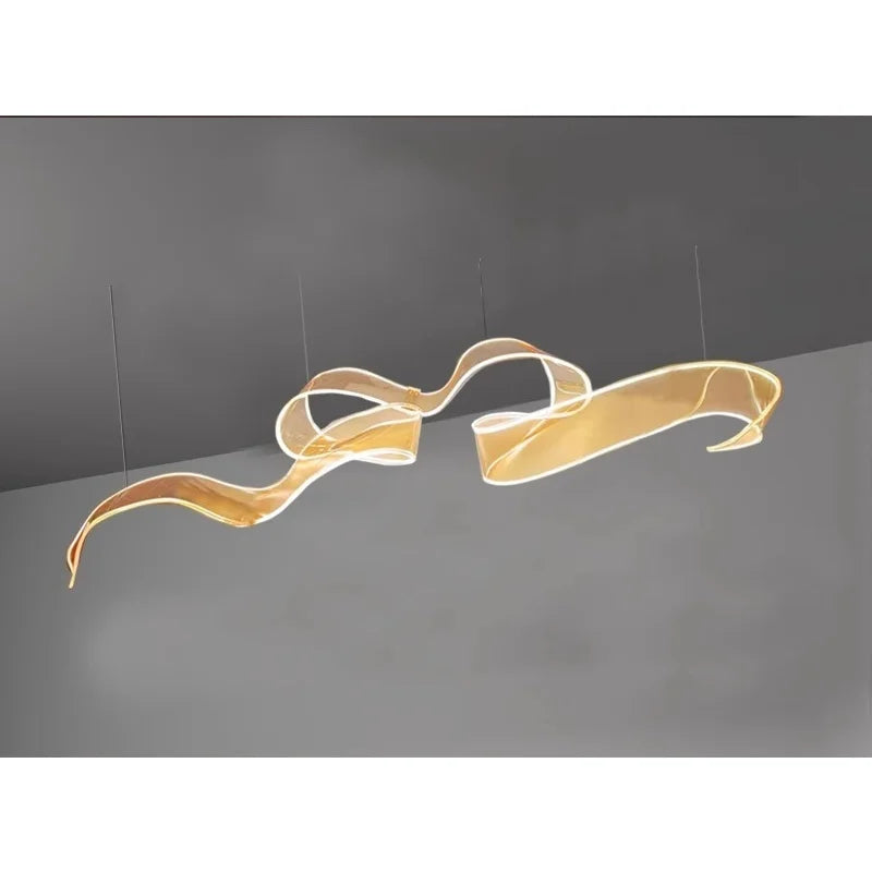 Artistic Ribbon Pendant Light Design