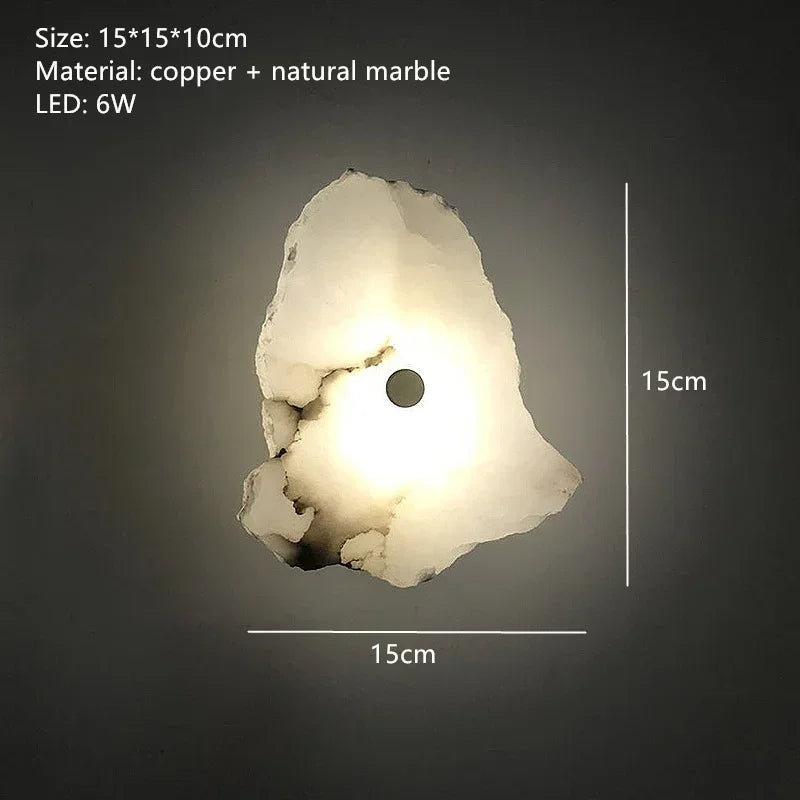 Natural Marble LED Chandelier