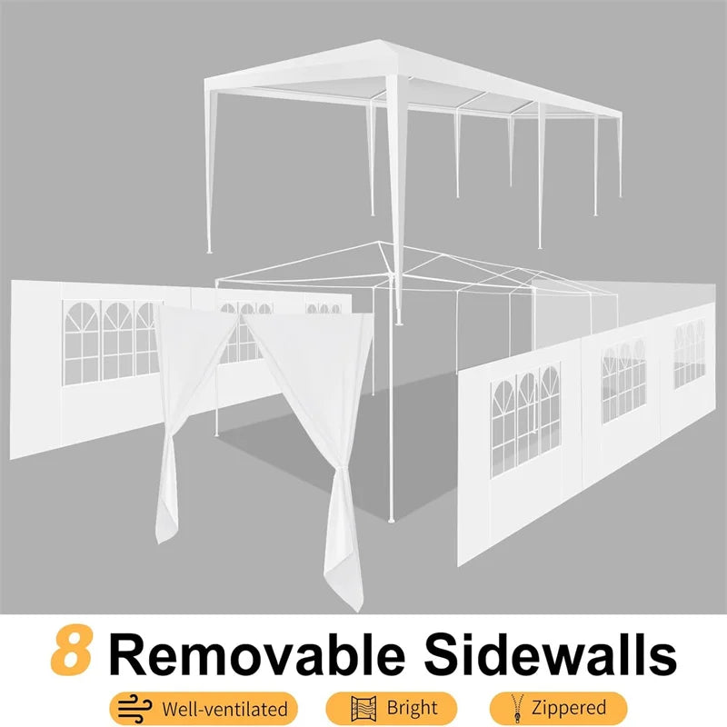 Portable Waterproof Party Tent Gazebo with Sidewalls