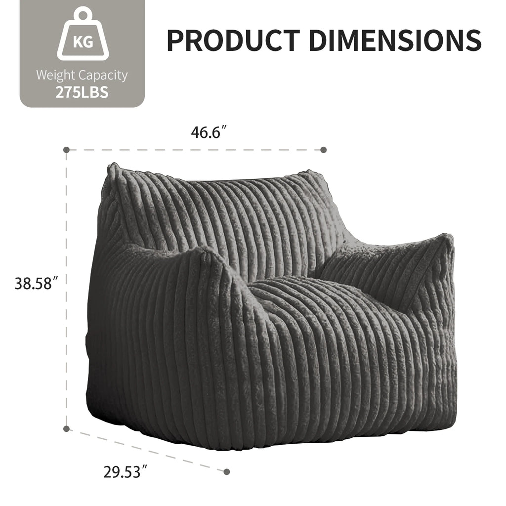 Fuzzy Giant Bean Bag Chair