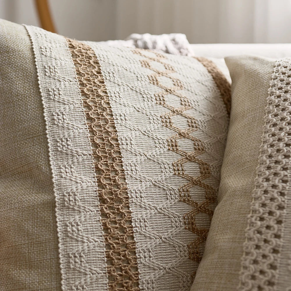 Boho Chic Macrame Pillowcase