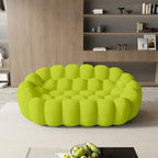 78" Curved Boneless Floor Sofa