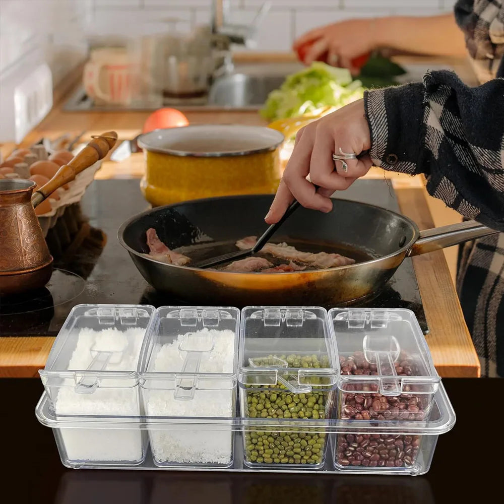 Clear Acrylic Spice Organizer Set