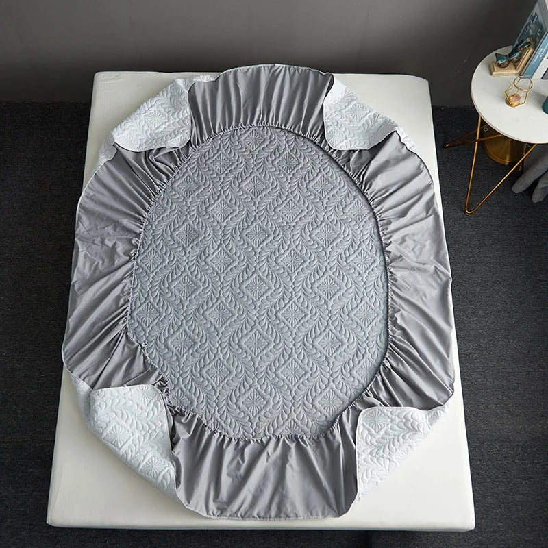 Waterproof Quilted Fitted Mattress Cover
