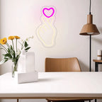 Pink Love Hand Neon Sign