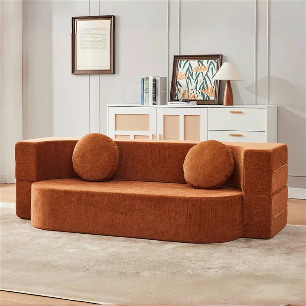 Compact Fabric Sofa Bed