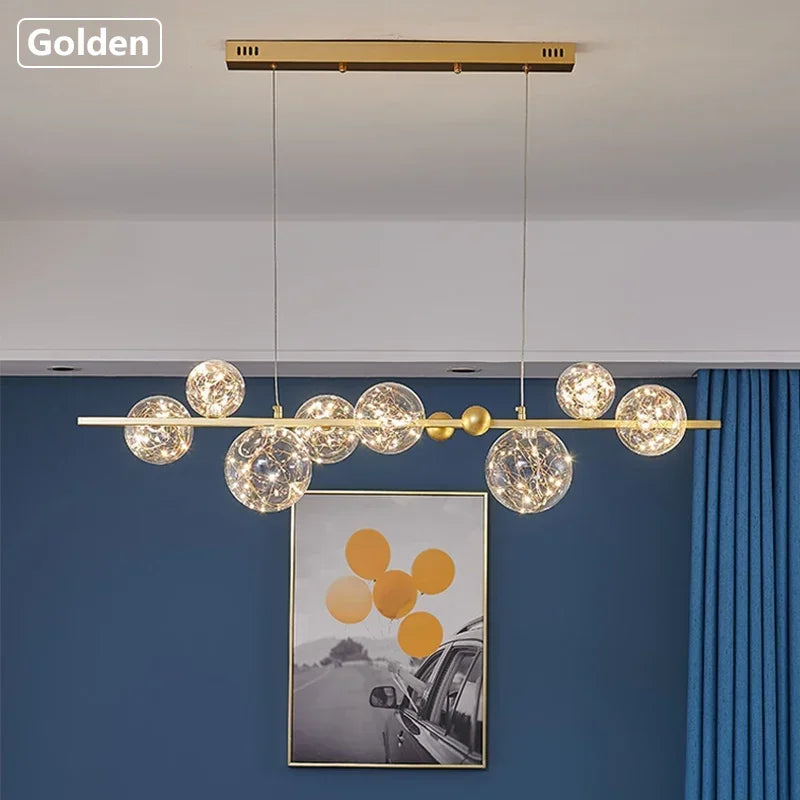 Romantic Starry Glass Pendant Chandelier