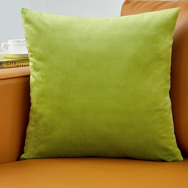 Plush Velvet Sofa Cushion Cover