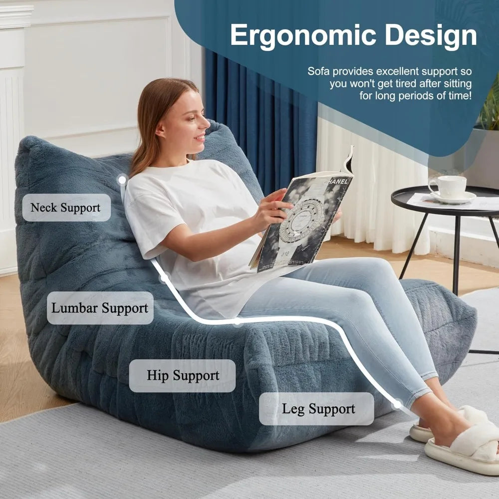 Bluegrey Memory Foam Bean Bag