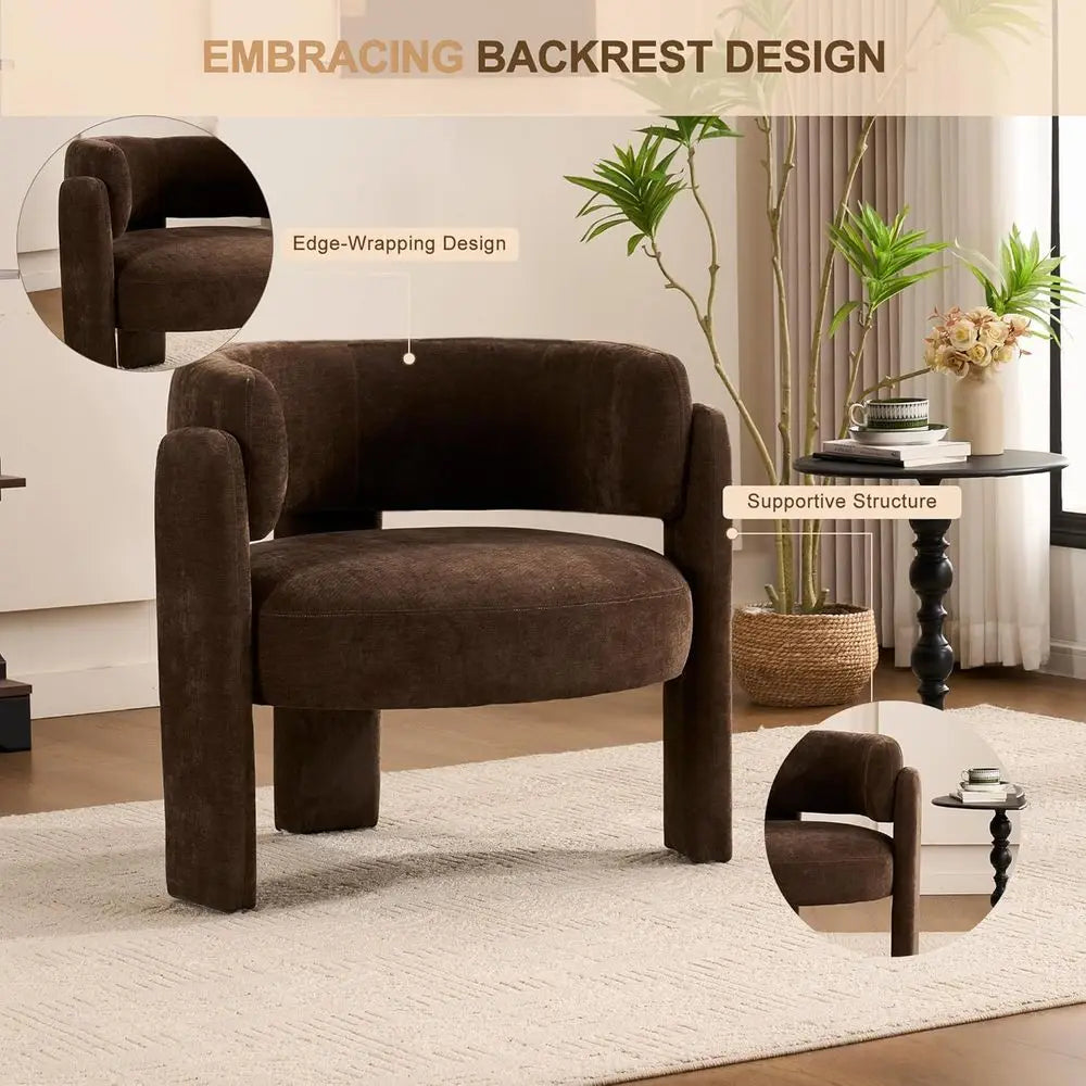 Modern Barrel Accent Chair