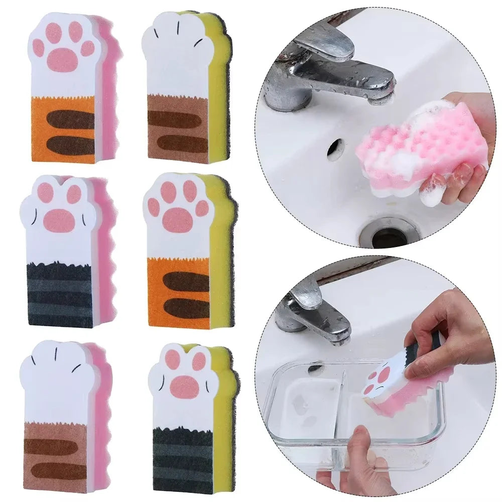Cat Paw Cleaning Dish Sponge