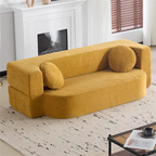 Compact Fabric Sofa Bed