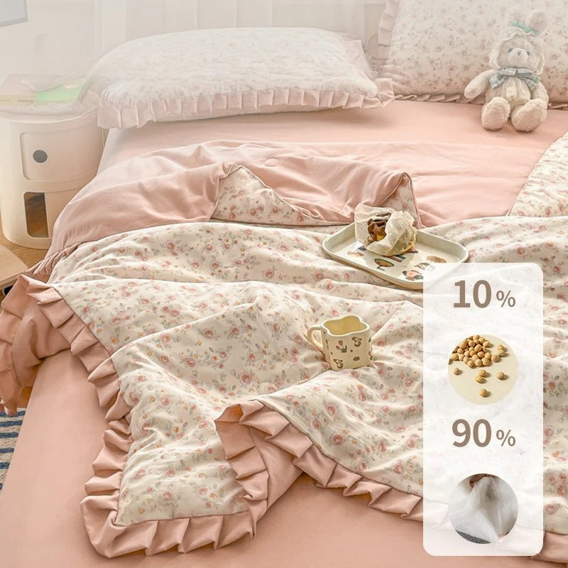 Lightweight Summer Air-Conditioning Comforter Blanket