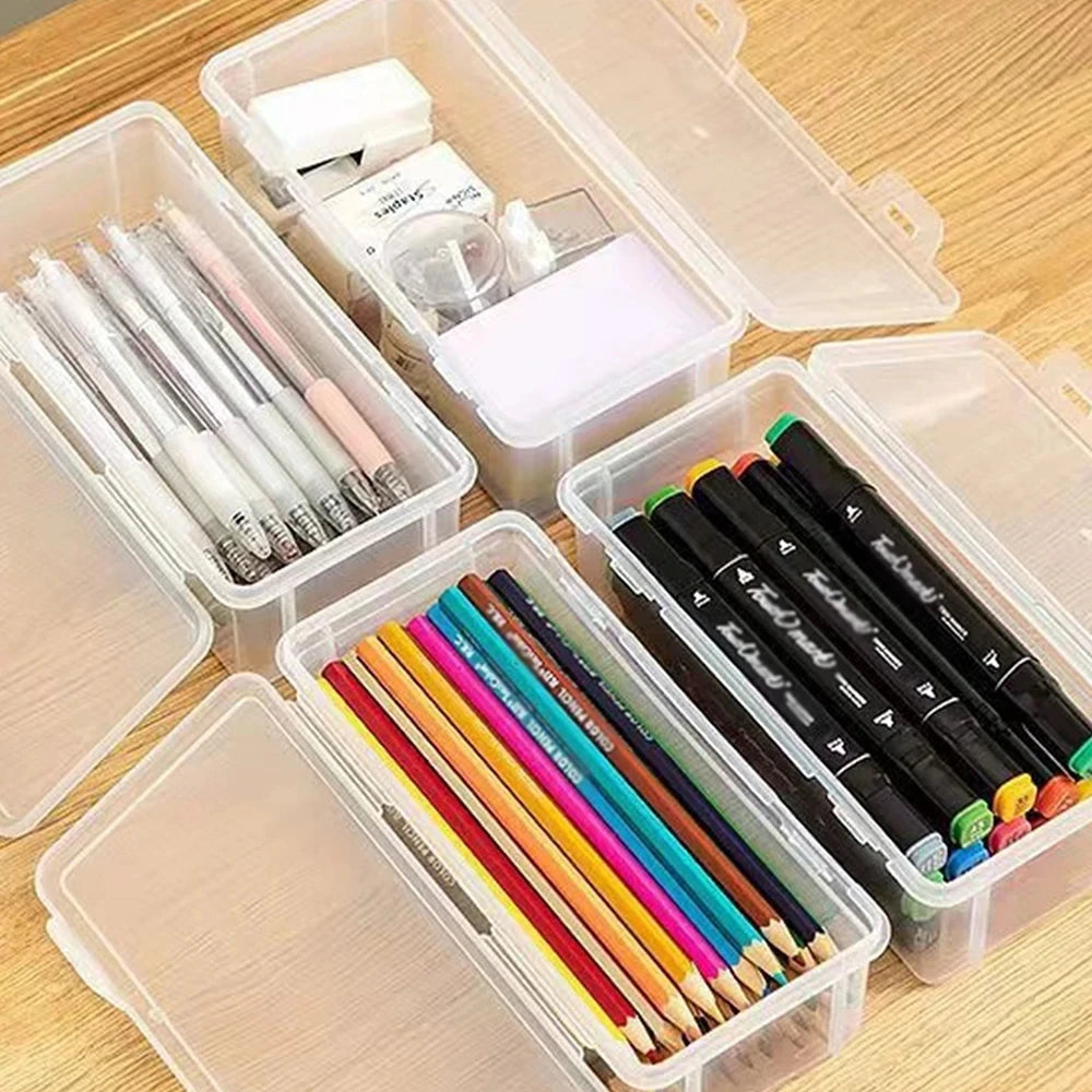 Large Capacity Translucent Pencil Case