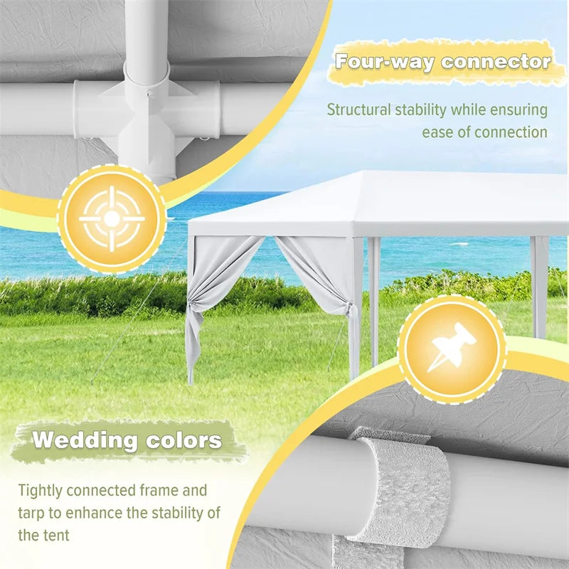 Portable Waterproof Party Tent Gazebo with Sidewalls