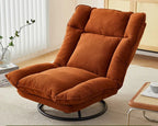 Rotating Fabric Swivel Lounge Chair