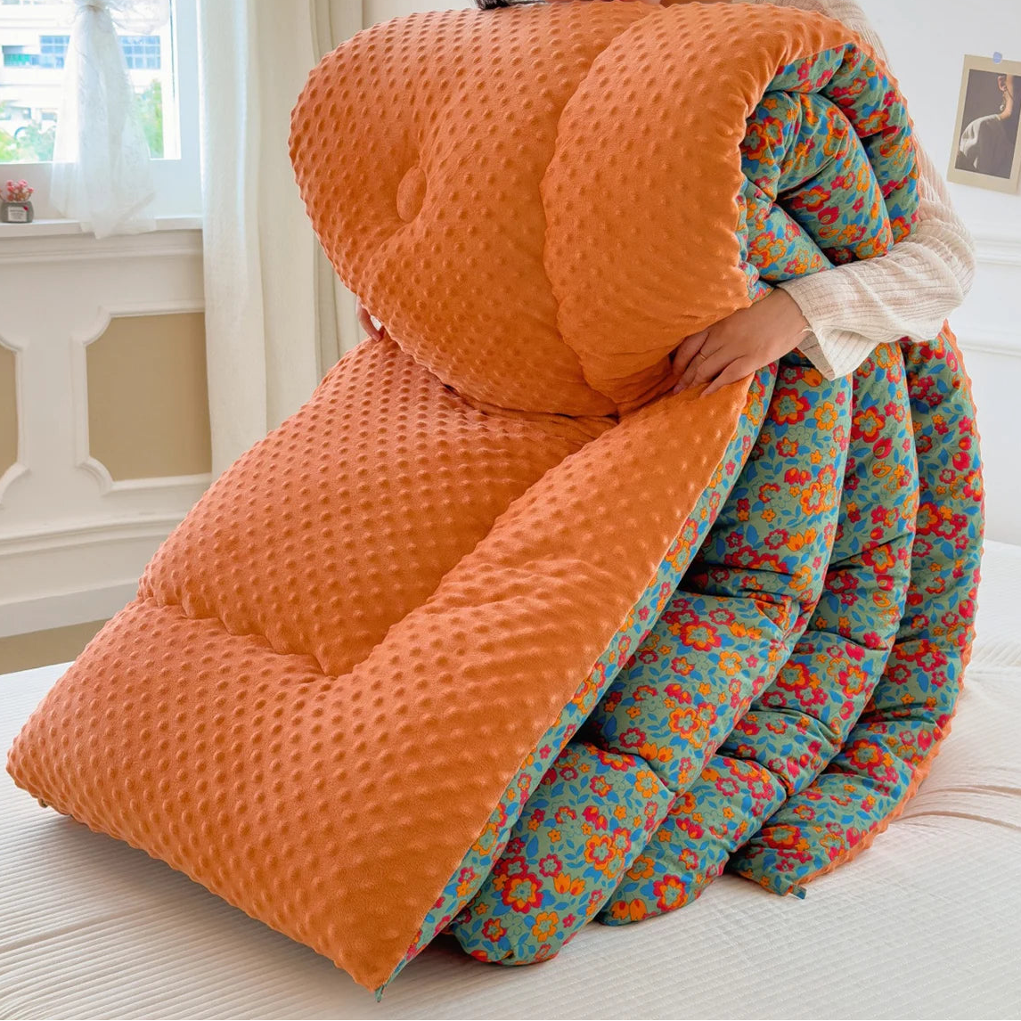 Floral Winter Quilt Comforter
