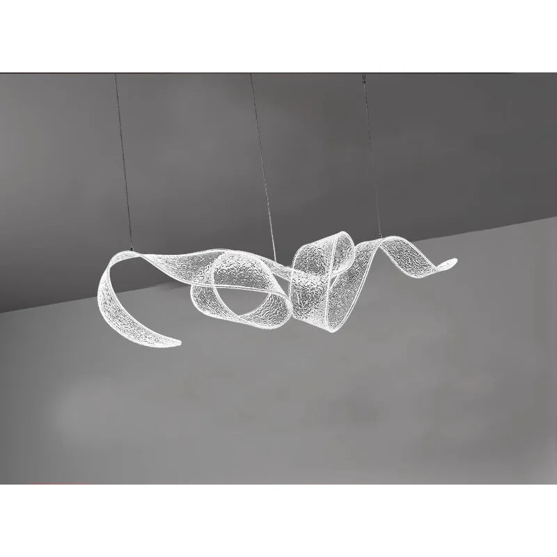 Artistic Ribbon Pendant Light Design