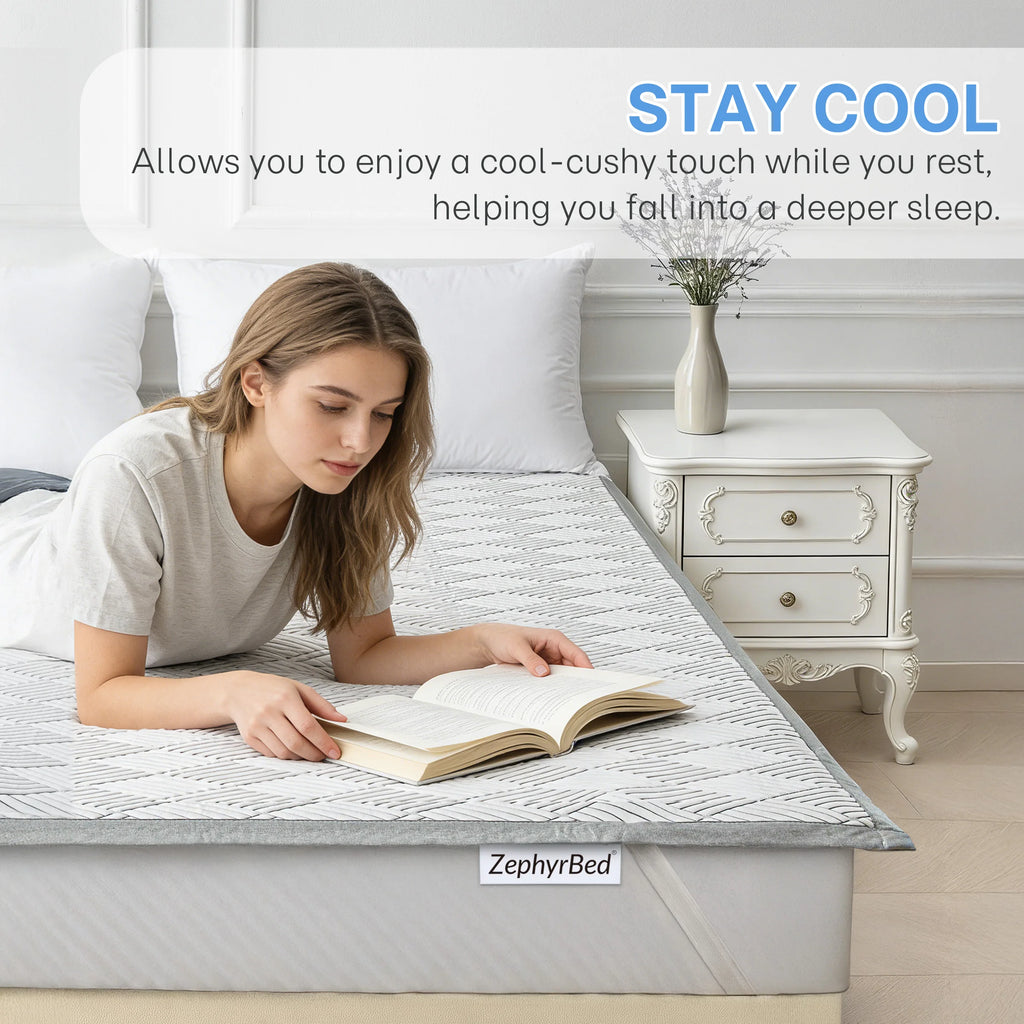 Breathable PE Cooling Mattress Topper