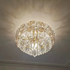 Luxury Crystal Lotus Pendant Light
