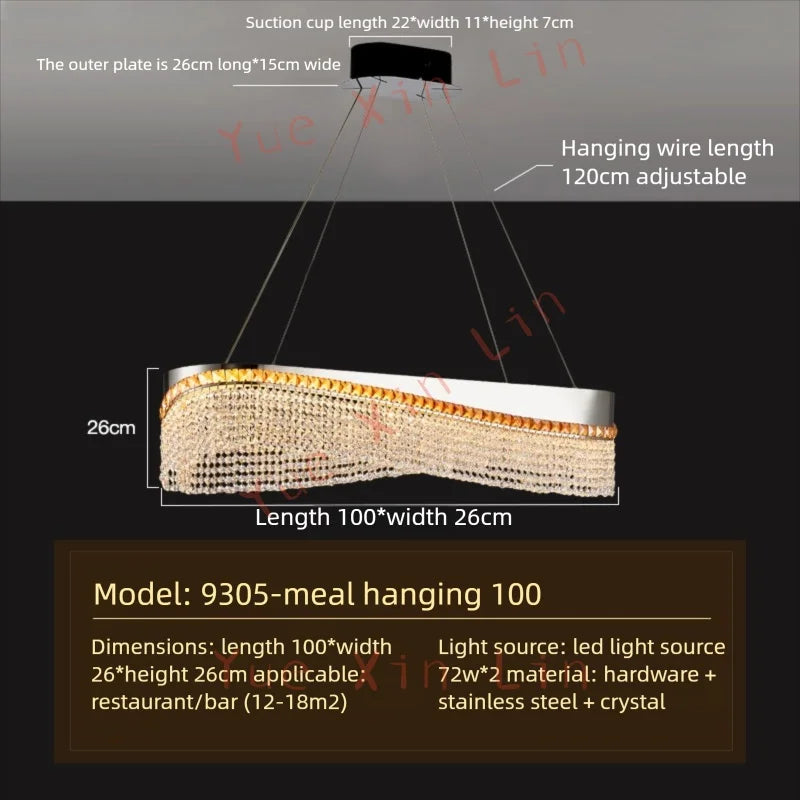Luxury Crystal LED Pendant Chandelier