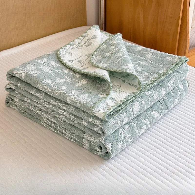 Cotton Gauze Summer Quilt Blanket