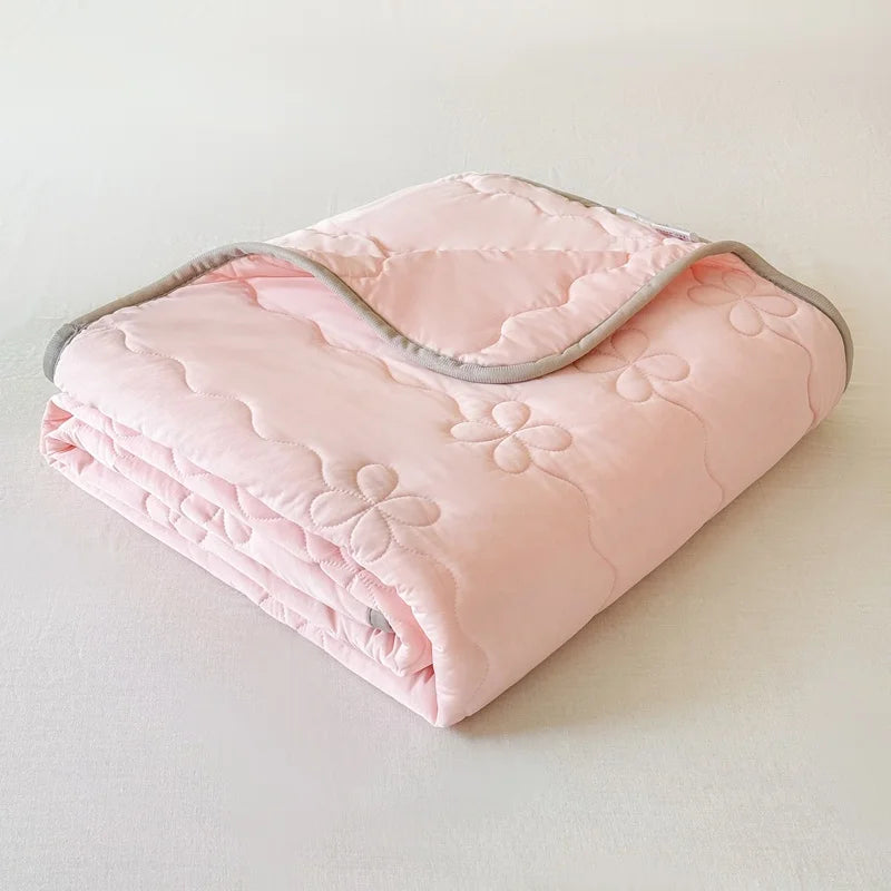 Pink Cooling Summer Blanket