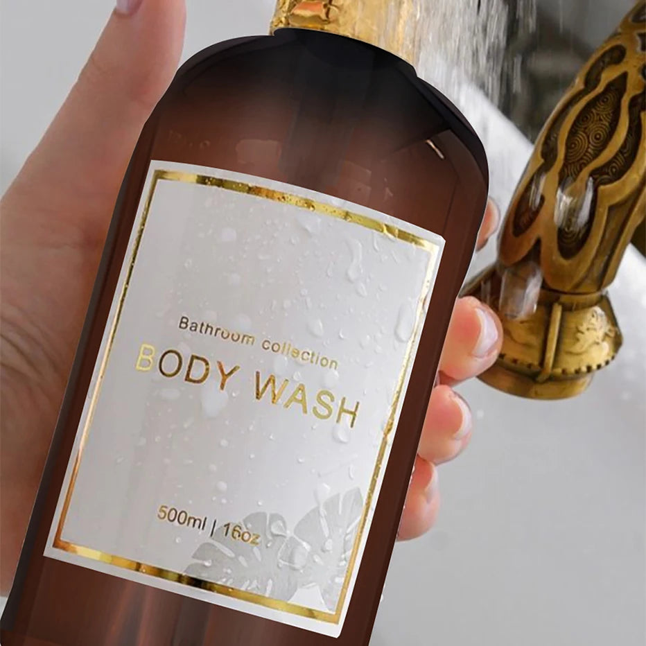 3-Piece Clear Bathroom Dispenser Set