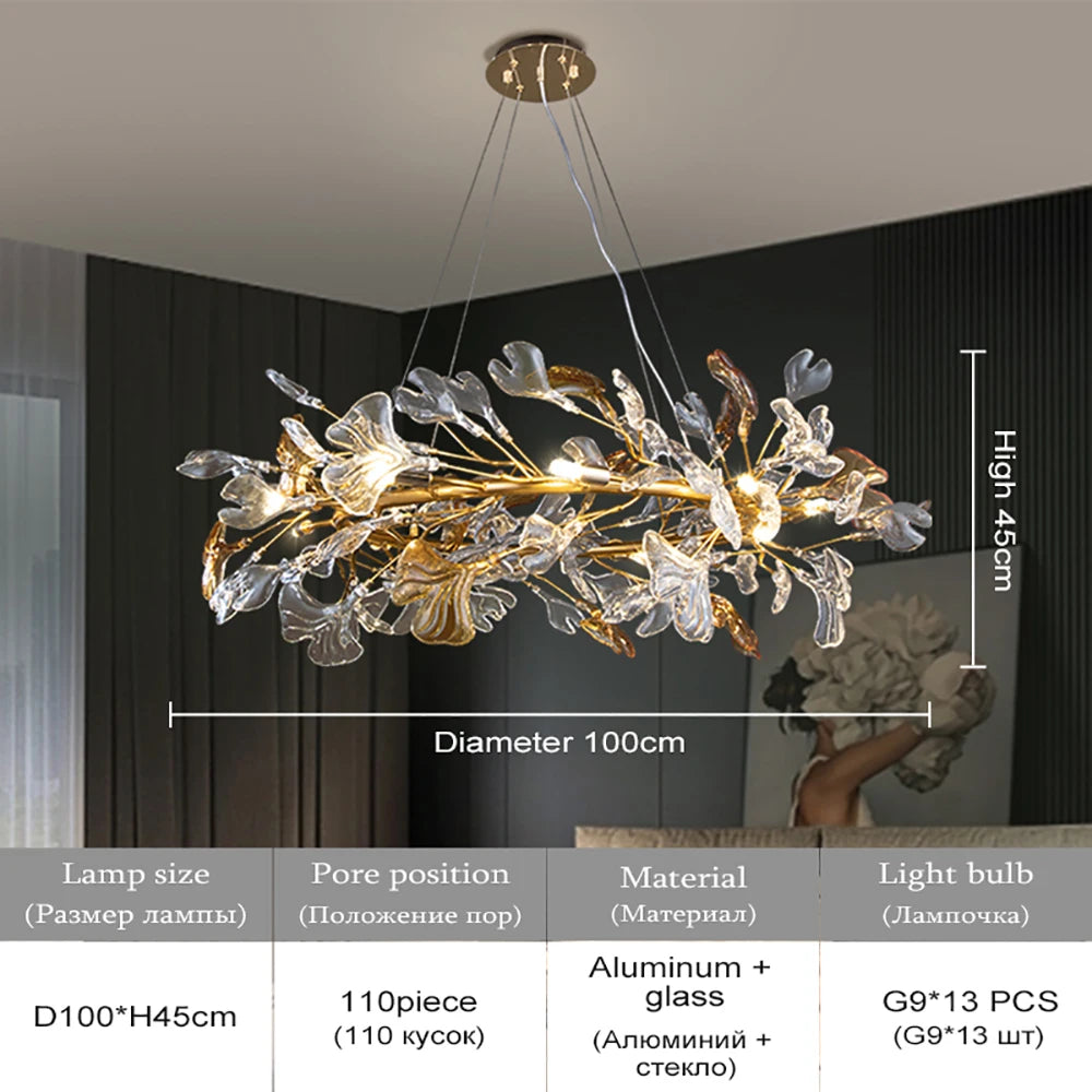 Nordic Glazed Glass Chandelier