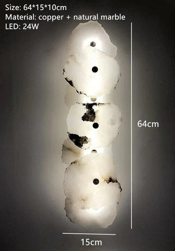 Natural Marble LED Chandelier