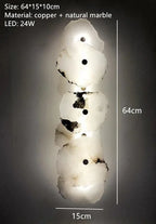 Natural Marble LED Chandelier