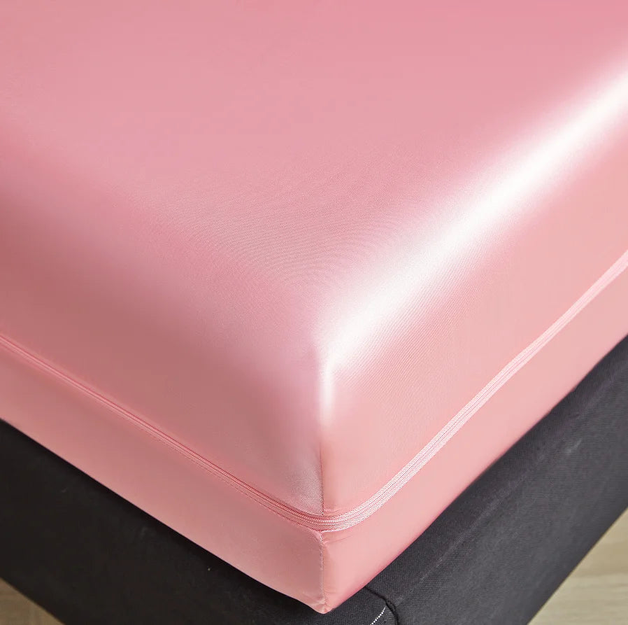 Luxury Cooling Satin Mattress Protector
