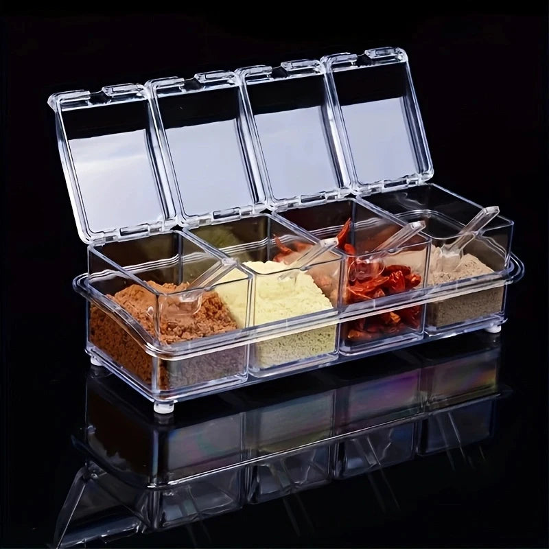 Clear Acrylic Spice Organizer Set
