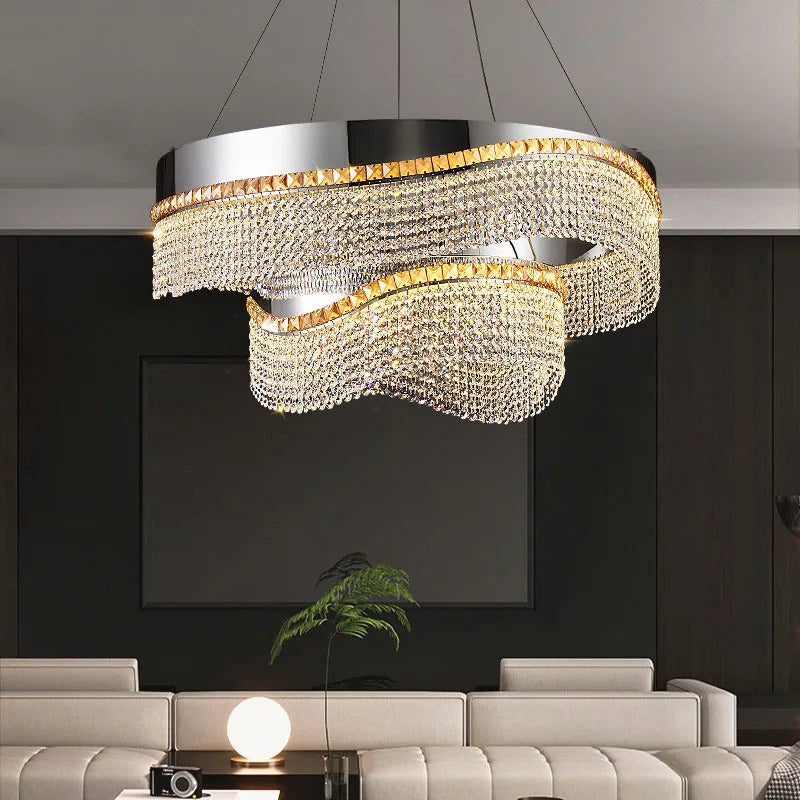 Luxury Crystal LED Pendant Chandelier