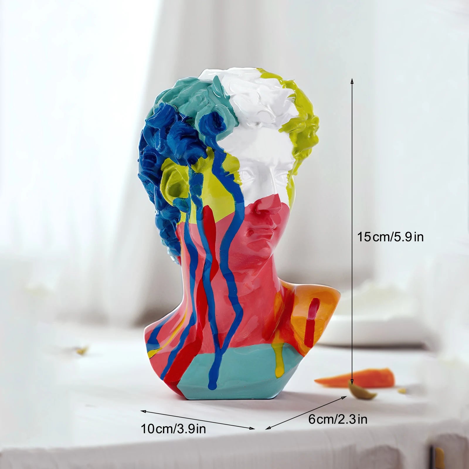 European David Head Resin Bust Sculpture