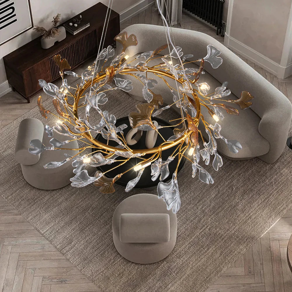 Nordic Glazed Glass Chandelier