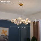 Romantic Starry Glass Pendant Chandelier