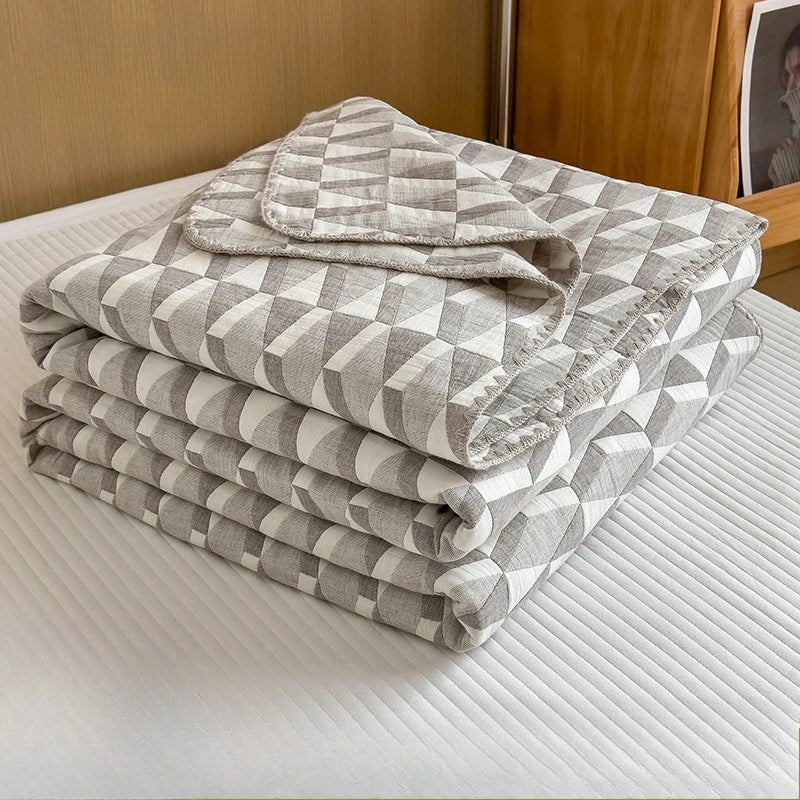 Cotton Gauze Summer Quilt Blanket