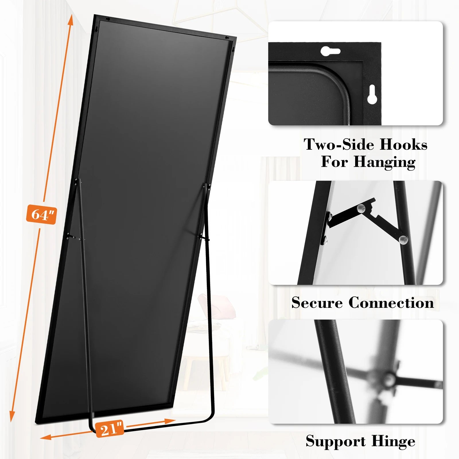 MCQ Arched Full-Length Wall & Floor Mirror