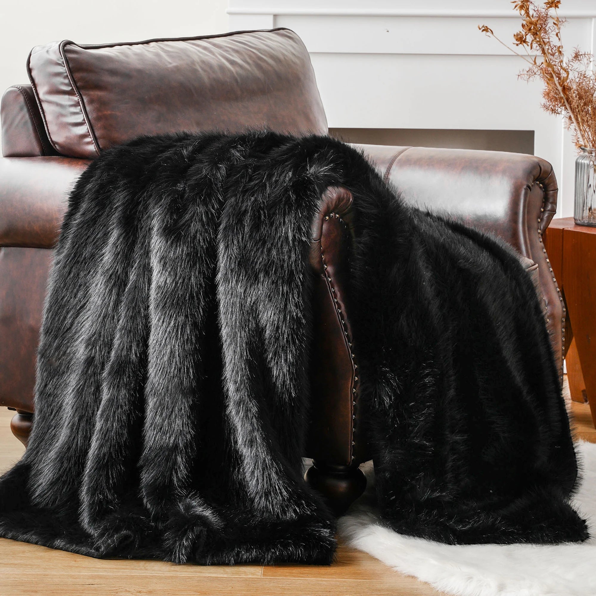 Luxury Faux Fur Throw Blanket
