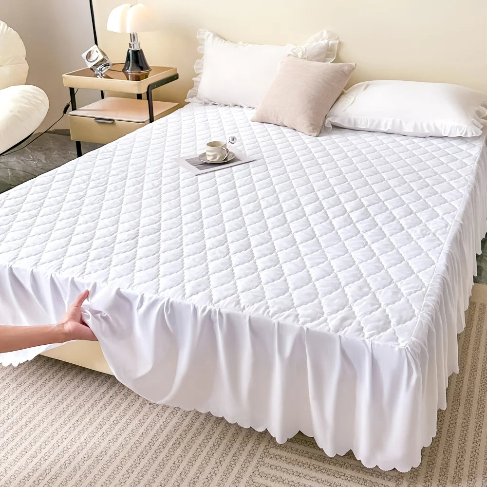 Quilted Waterproof Breathable Bed Skirt